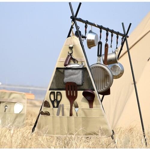 Tableware Storage Bag Waterproof Triangle Holder Bags Pack Camping Picnic Portable BBQ Tableware Storage Bag Outdoor Tools