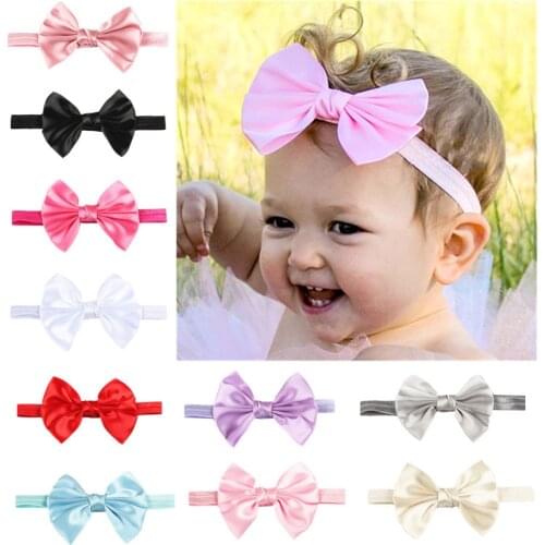 1pcs 2018 New Baby Headband Ribbon bowknot Hair Bands Handmade DIY Headwear Hair accessories for Children Newborn Toddler