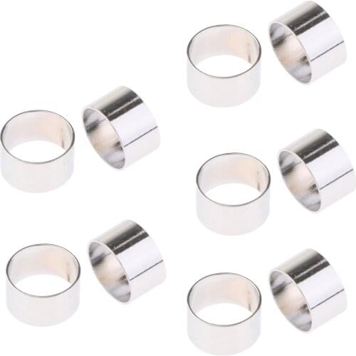 10Pcs Winding Checks Fishing Pole Decorative Trim Stainless Steel Sew