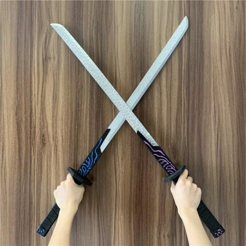 104cm Assassins Scissor Seven Sword Weapon Five Six Seven Killer Magic Sowrd Cosplay 1:1 Ninja Knife PU Prop Anime Sword
