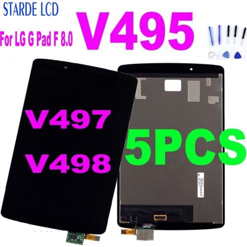 5PCS AAA+ LCD For LG G Pad F 8.0 V495 V497 V498 LCD Display Touch Screen Digitizer Panel Sensor Assembly Replacement