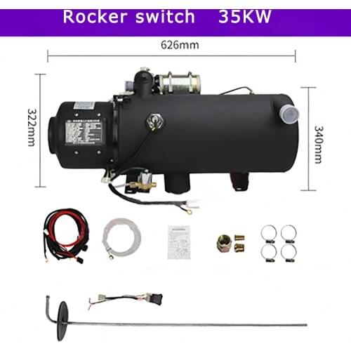 35KW Car Heater Air Diesel Heater 24V 12V engine preheater diesel truck preheating water heating machine