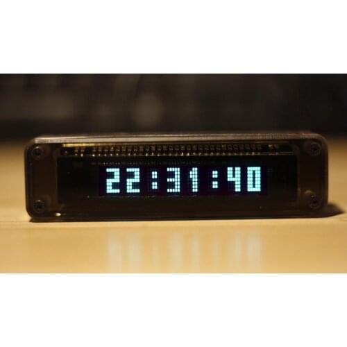 Bear VFD8 Mini Car/Home VFD Clock Fluorescent Tube Retro Electronic Car Clock Creative