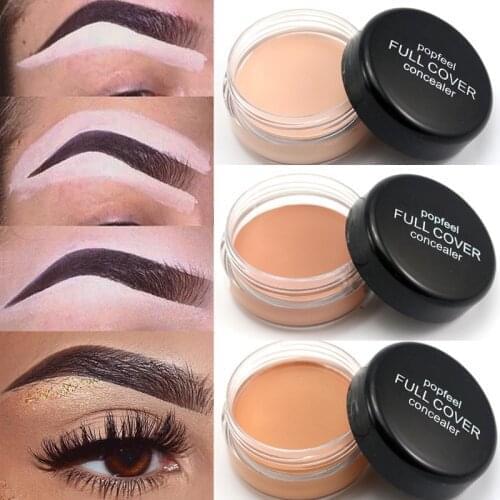 5 Colors Brighten Concealer Foundation Cream Ultra-Long-Lasting Deep Complexion Acne Marks Cover Makeup Facial Shiny Cosmetic