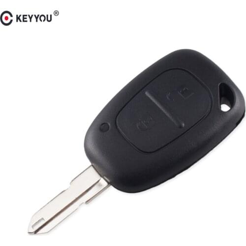 KEYYOU 2 Button Remote Car Key Shell Cover Fob Case For Vauxhall/Opel Vivaro/ Renault Movano Trafic Renault Kangoo Blank