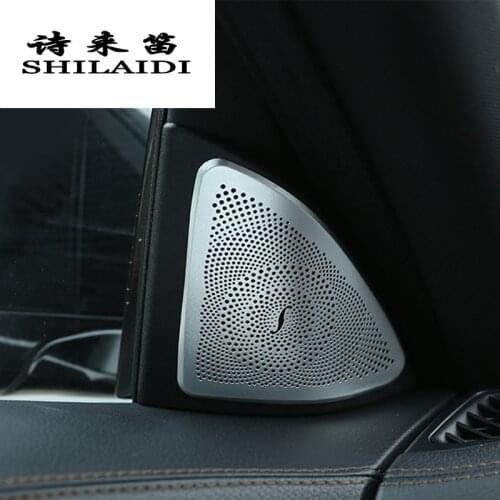 For Mercedes Benz S class W222 S320 400 500 Car styling Audio Speaker Covers Trim Stickers Decoration Auto Interior Accessories