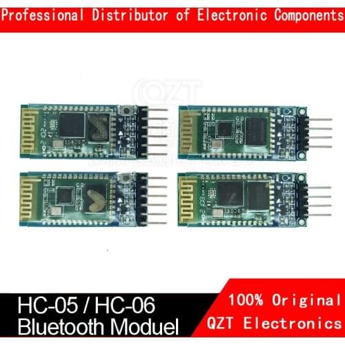 HC-05 HC-06 Master-Slave 6Pin/4Pin Anti-Reverse, Integrated Bluetooth Serial Pass-Through Module, Wireless Serial for Arduino