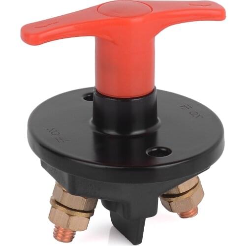DC12V 300A Paint Surface Pure Copper Battery Cut Off Kill Switch Battery Isolator Main Power Switch Bone Switch for Marine Car