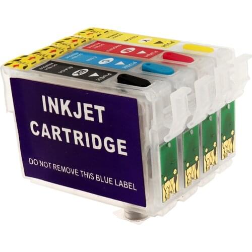 New 73N T0731N Refillable Ink Cartridge For Epson Stylus TX200 TX410 TX210 TX400 TX300F T40W TX600FW TX550W Printer With Chips