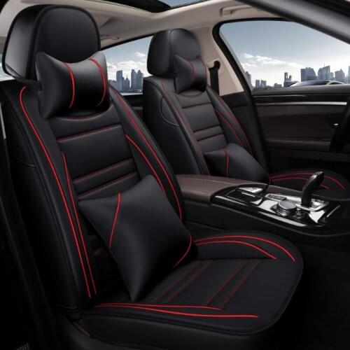 Leather Car Seat Covers Waterproof Full Set 5 Seat Cushion Universal Seat Protector for Cars SUV Truck Auto Interior Accessories