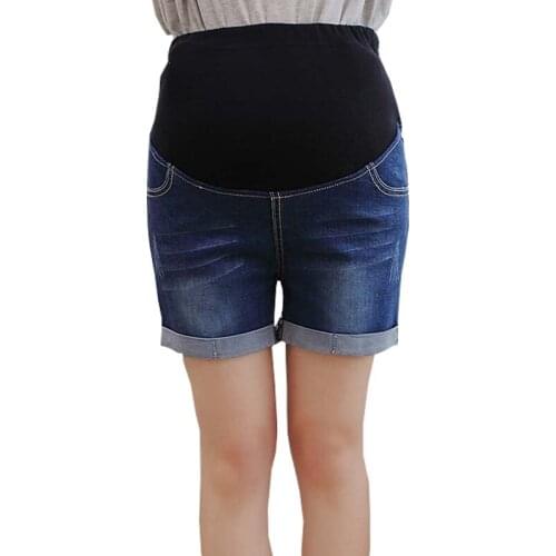 Summer New Arrival Fashion Maternity Short Jeans Denim Jeans Shorts For Pregnant Women Hot Pants For Pregnancy