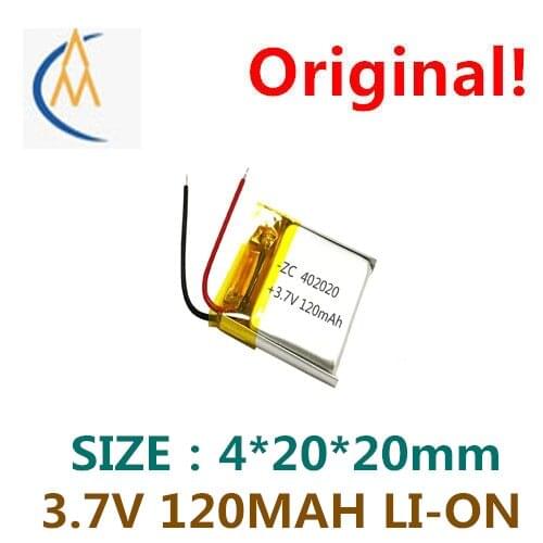 Polymer lithium battery, 402020-120 mah bop lost card intelligent expert small ring rechargeable batteries MP3 speakers