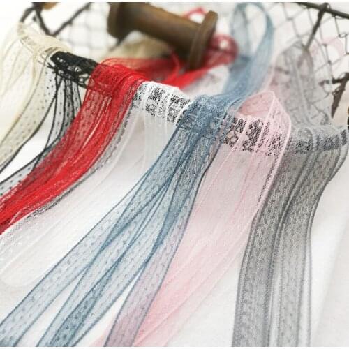 Best Price Wholesale10 Meters Pretty Black Pink Lace Accessories High Quality DIY No Elastic Lace Garment Lace Ribbon