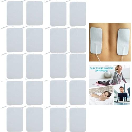 Reusable Tens Electrode Pads for Acupuncture Digital Therapy Machine EMS Muscle Stimulator Body Massager Patch