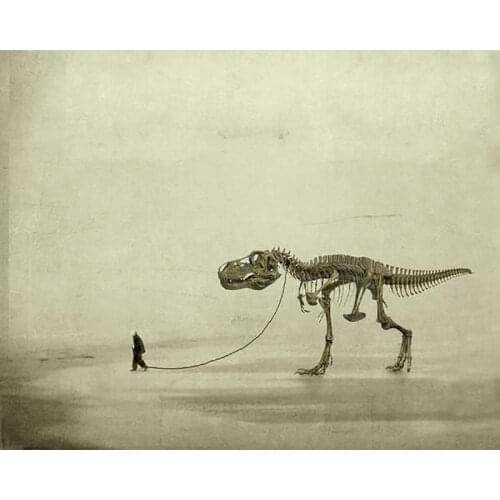 DIY Painting By Numbers Dinosaur Fossil Kit Oil Picture By Numbers Landscape Wall Art Painting on Canvas Home Decoration Gift