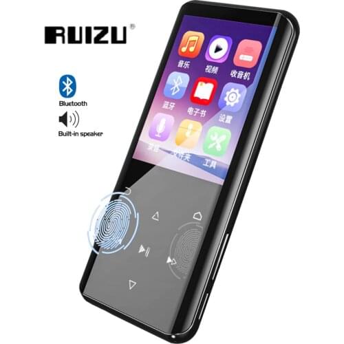Newest Ruizu D25 32G MP3 player Bluetooth5.0 HD Touch Screen 2.4inch hifi music mp3 player with Speaker,FM,E-book,Recorder,Video