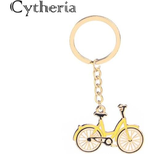 New Design Style Cute Bicycle Pendant Keychain Fashion Cute Keyrings High Quality Unisex Keychain Gifts