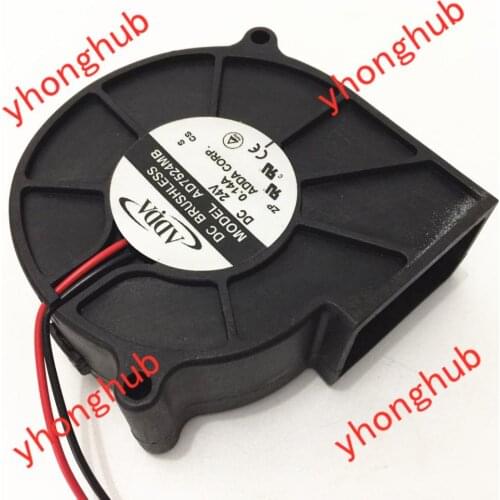 ADDA AD7524MB DC 24V 0.14A 2-Wire 75x75x30mm Server Cooling Fan