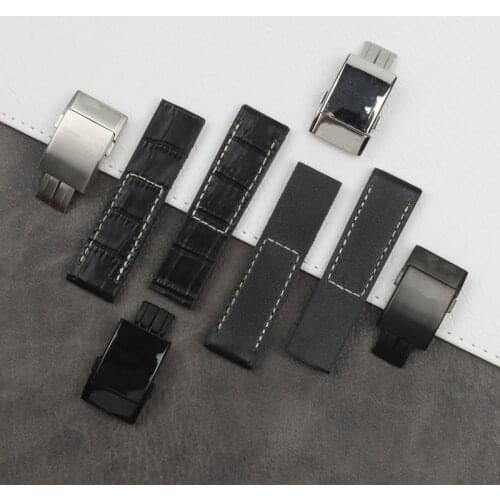 22mm Real Leather/Nylon/Fabric with silicone Watch Band Watchband For Breitling strap for NAVITIMER WORLD Avenger/navitimer belt