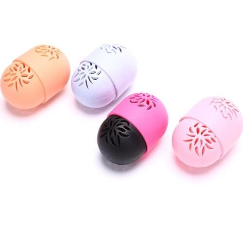 Silicone Beauty Sponge Storage Box Egg Stand Powder Puff Drying Holder Mildew Proof Cosmetic Puff Case Makeup Accessories