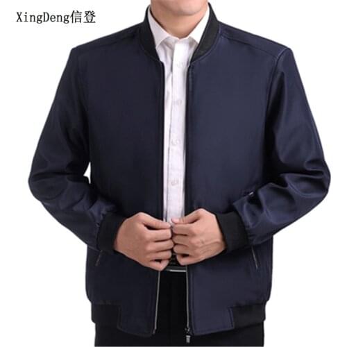 XingDeng 2018 Spring Autumn fashion Jackets Men business Casual Jacket Men Windbreaker clothing Male Coat Thin top Coat Outwear