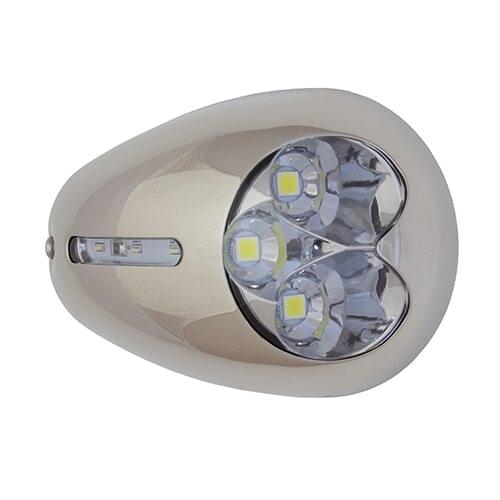 12V 316 Stainless Steel Surface Mount LED Docking Light Marine Pontoon Boat ITC 69388SS