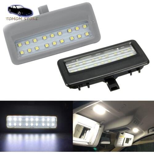 18SMD No Error White LED Vanity mirror Light Reading lights for 7 Series F01 F02 F03 F04 5series F07 F10 F11 auto accessories