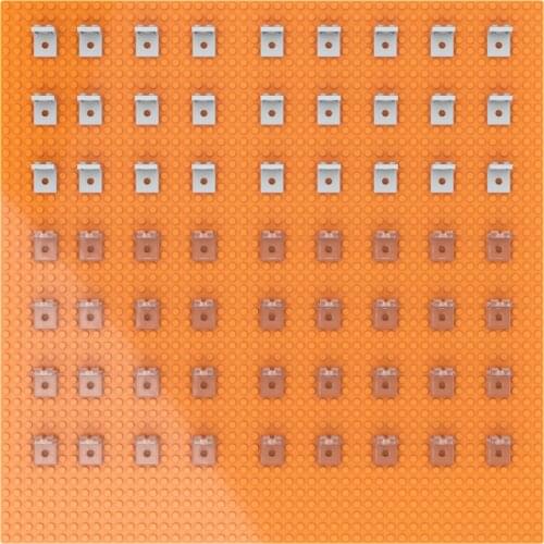 20PCS Tranparent Bracket 2x2-2x2 Building Blocks Classic Toys Compatible with Major Brand Technology Moc Parts Gifts Learning