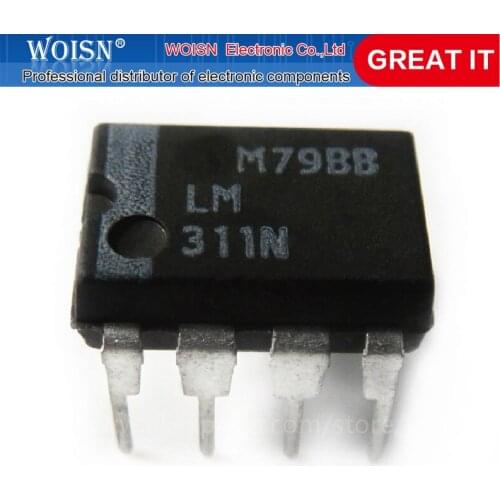 200PCS LM311P LM311 DIP8 DIP DIFFERENTIAL COMPARATORS WITH STROBES In Stock