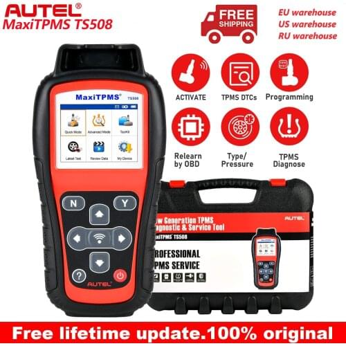 2021 Newest Autel MaxiTPMS TS508 TPMS Relearn Tool ,Program MX-Sensors Activate/Relearn All Sensors, Reset/Read/Clear TPMS DTCs