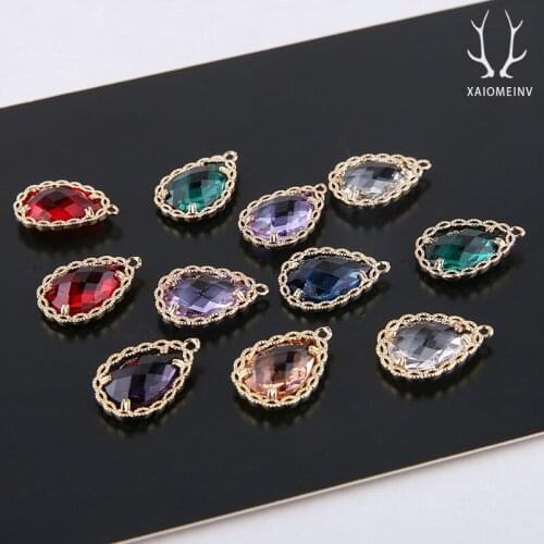 6pcs Hot Sale Jewellery Crystal Lace Lace Drop Fashion Earrings for Women 2020 Statement Materials Diy Accessories Transparent