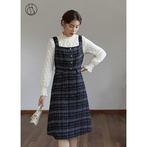 Модные платья в клетку DUSHU China At AliExpress