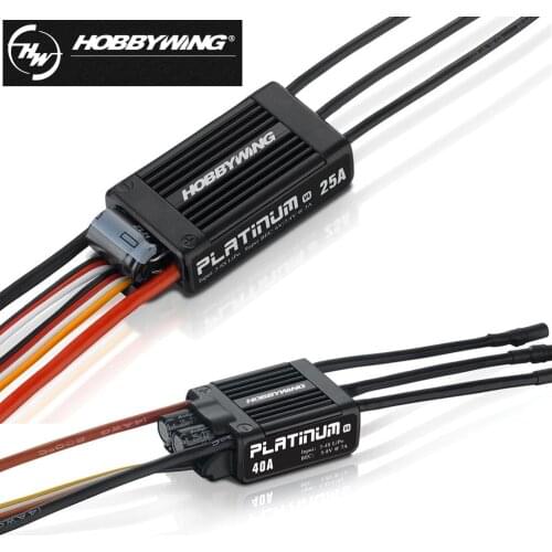 1pcs Hobbywing Platinum 25A/40A V4 Brushless Electronic Speed controller ESC for RC Drone Heli FPV Multi-Rotor