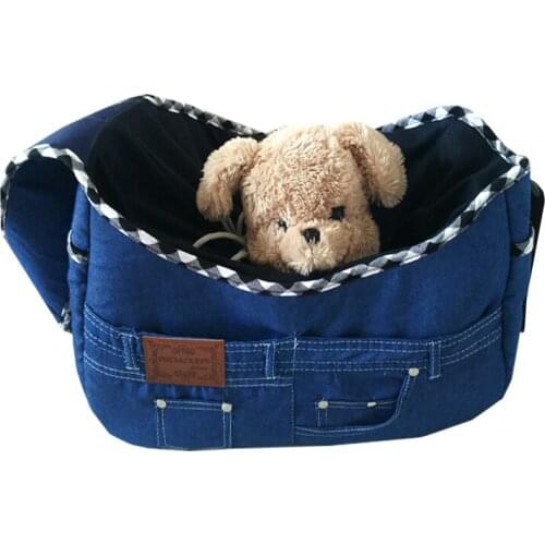 Quality Denim Sling Pet Dog Cat Puppy Carrier Bag Single-shoulder Pet Bag Slings Dog Carrier