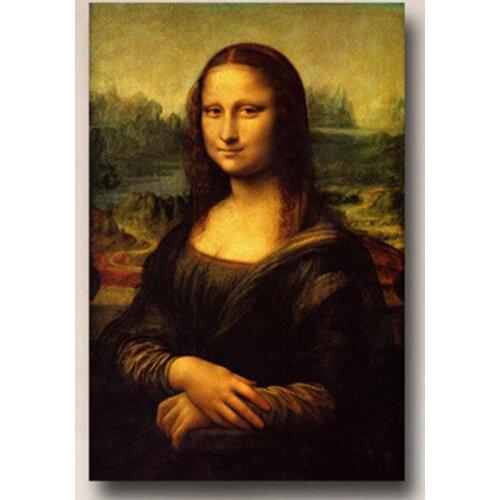 Unframed HD Printed Canvas Wall Art Picture Painting on Canvas Mona Lisa by Leonardo Da Vinci Oil Reproduction Painting