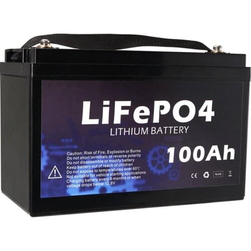100AH 12V LiFePO4 4WD RV Solar Deep Cycle Battery Lithium Iron Phosphate Battery