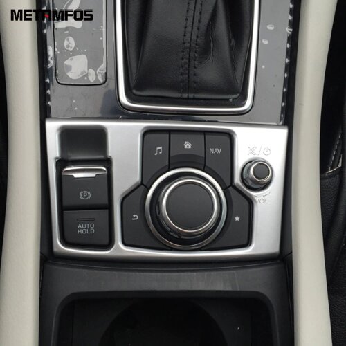 For Mazda 3 M3 Axela 2017 2018 Matte Handbrake Parking Brake Control Button Cover Trim Molding Interior Accessories Car Styling