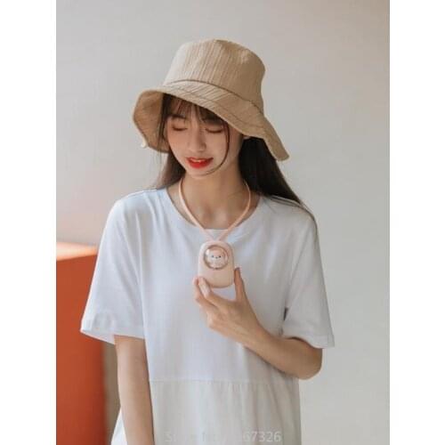 Xiaomi Cute Pet Hanging Neck Fan Space Capsule Mini Cooling Fan USB Charging Student Office Outdoor Air Cooler Fan