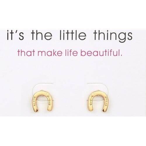 12pairs Fashion Jewelry Earrings For Women Lucky HorseShoe Stud Earrings