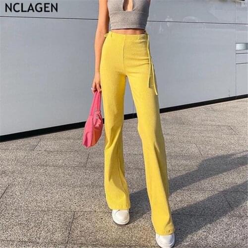 Женские трикотажные брюки NCLAGEN China At AliExpress