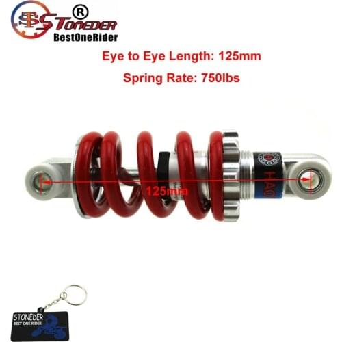 STONEDER 125mm 750lbs Shock Suspension For 2 Stroke 33cc 43cc 47cc 49cc Minimoto Kids ATV Quad Pocket Bike Go Ped Scooter