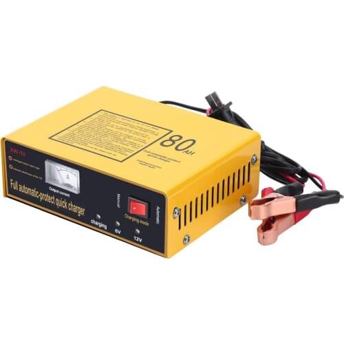 Full Automatic-protect Quick Charger 6V/12V 80AH 140W Automatic Intelligent Car Battery Charger Negative Pulse