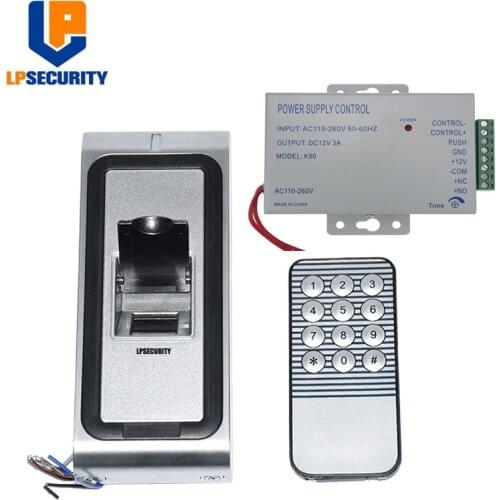 With power supply transformer 125khz metal Fingerprint Biometric access control rfid reader door access control