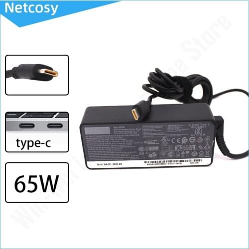 20V 3.25A 65W Type C AC Adapter USB C Power Supply Laptop Charger For Lenovo T580 E580 X280 E485 A485 T480S Yoga 920 720 730