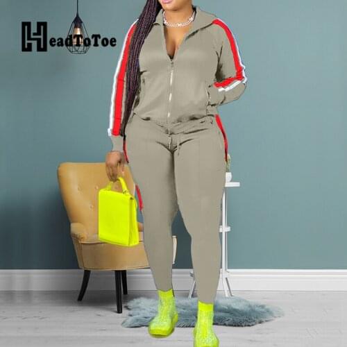 Solid Zip Drawstring Casual Sporty 2 Piece Set Women Long Sleeve Turn Down Collar Loose Pleated Two Piece Outfits Women