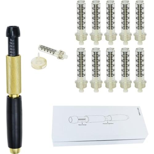 0.5ml 3 pressured Hyaluronic Injection Pen High Pressure Continuous Meso Hyaluron Acid Gun Injector Water Atomize Non-needle
