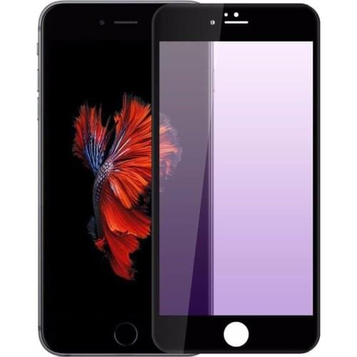 2017 Anti Purple Blue Ray Eye-Protective 3D Full Curved Tempered Glass Screen Protector Film For iPhone 7 8 Plus 6 6s Plus Glass