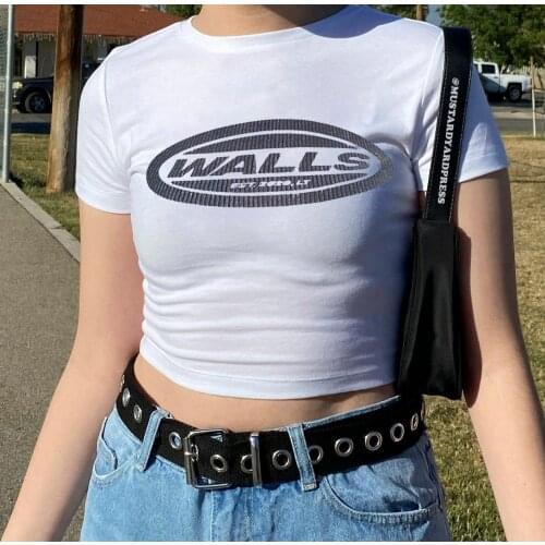 2021 walls baby t-shirt funny graphic slogan tee for women fashion street style punk shirt street girls rap tops hip-hop tee