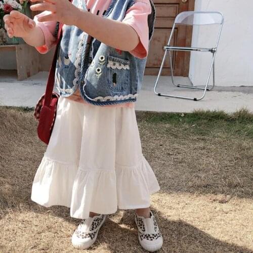 2021 new style girls skirt spring cotton fashion girls skirts 2-7 years YX434