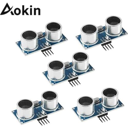 Aokin 5PCS HC-SR04 Ultrasonic Sensor Distance Module For Arduino 2560 Robot XBee ZigBee By ElecRight For Raspberry Pi